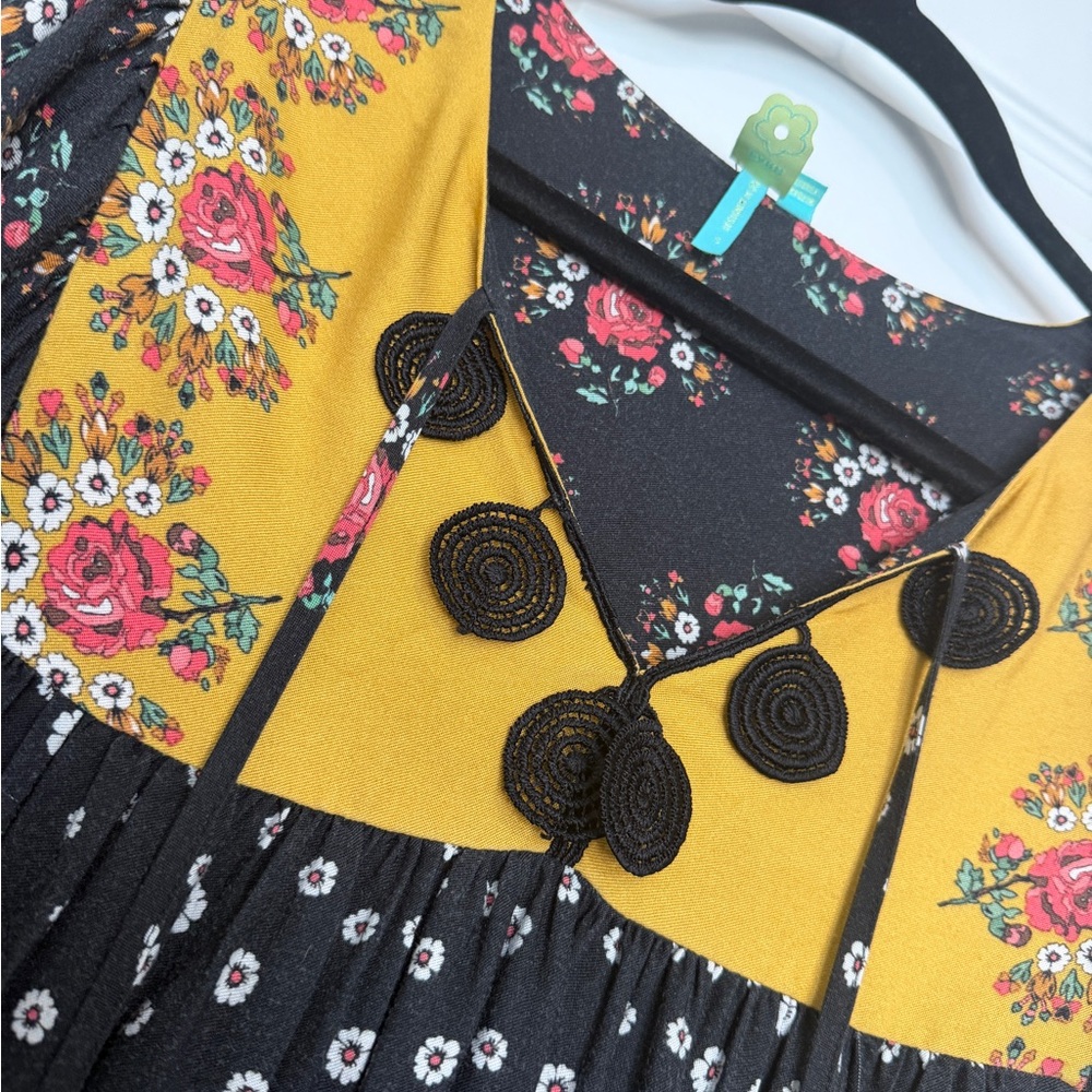 Anthropologie x Farm Rio INTARSIA Small Pullover Boho Blouse - Picture 3 of 12